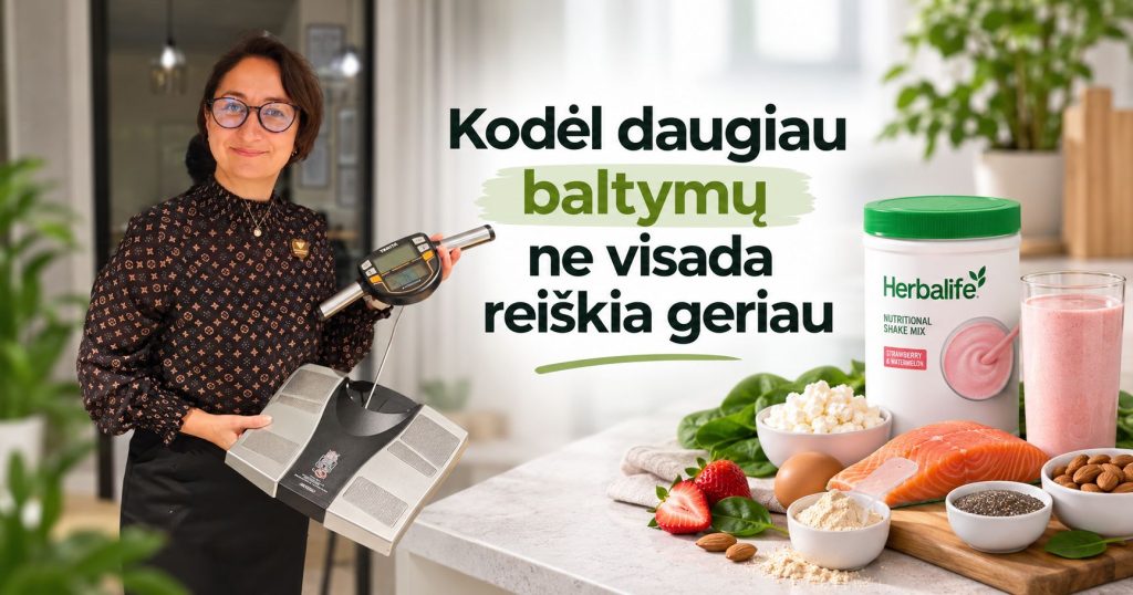Kūno sudėties analizė vertinant raumenų masę ir individualų baltymų poreikį